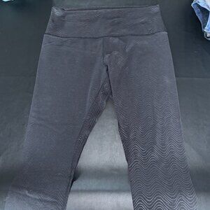 Women's Black Patterned Lululemon Leggings